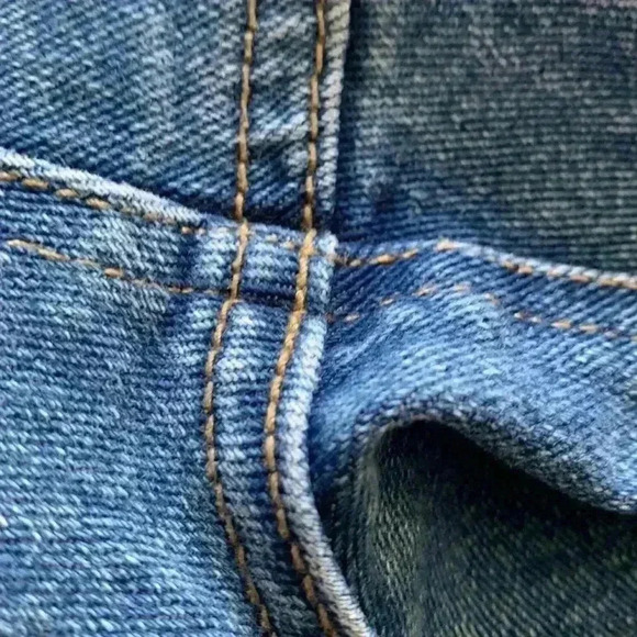 Cotton Ginny petite  Vintage heavy weight denim, wide leg, high rise jeans - Picture 9 of 9